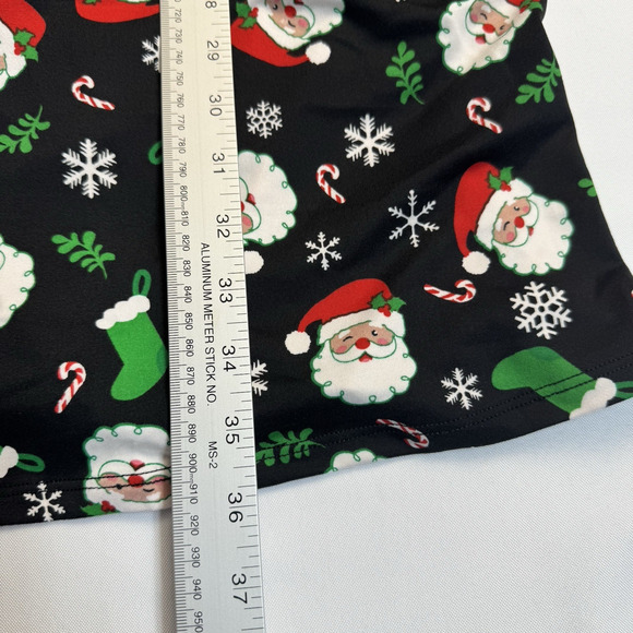 Jollidays Long Sleeve Mock Neck Dress Women's Size Large Santa Candy Canes - Picture 3 of 7